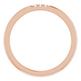 Three-Stone French-Set Anniversary Band