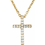 Petite Cross Necklace Or Pendant