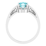 Solitaire Scroll Setting® Ring