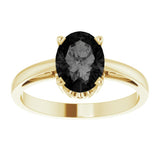 Solitaire Scroll Setting® Ring