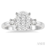 Oval Shape Lovebright Bridal Diamond Engagement Ring