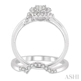 Oval Shape Lovebright Bridal Diamond Wedding Set