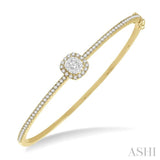 Stackable Cushion Shape Lovebright Diamond Bangle