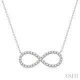 Infinity Shape Diamond Pendant