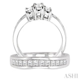 Past Present & Future Diamond Wedding Set