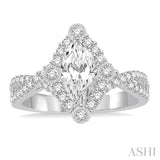 Marquise Shape Diamond Engagement Ring