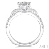 Heart Shape Semi-Mount Diamond Engagement Ring